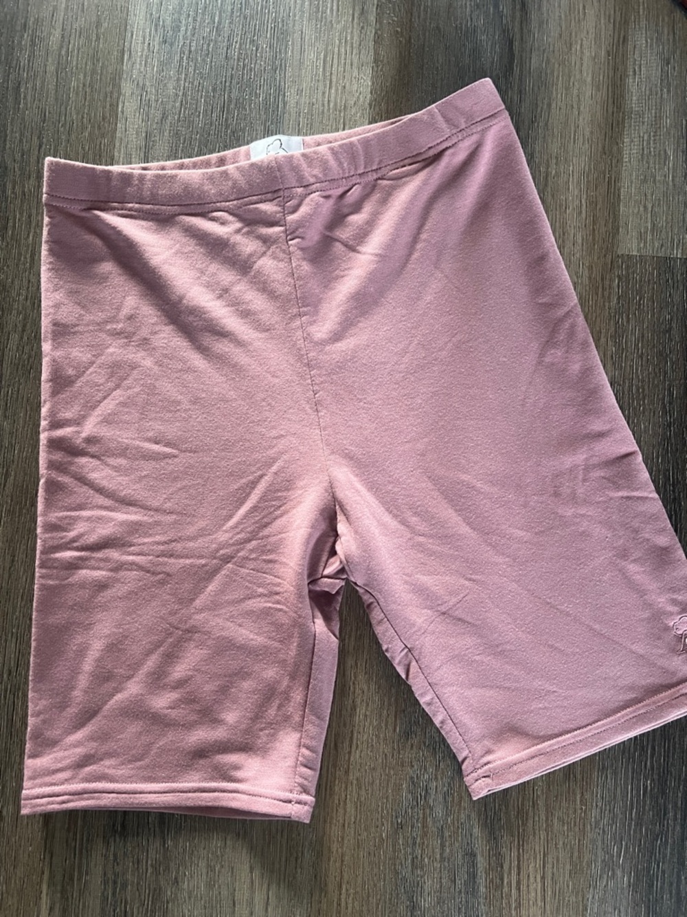 (12) Kuwallatee High-Rise Bike Shorts in Dusty Rose